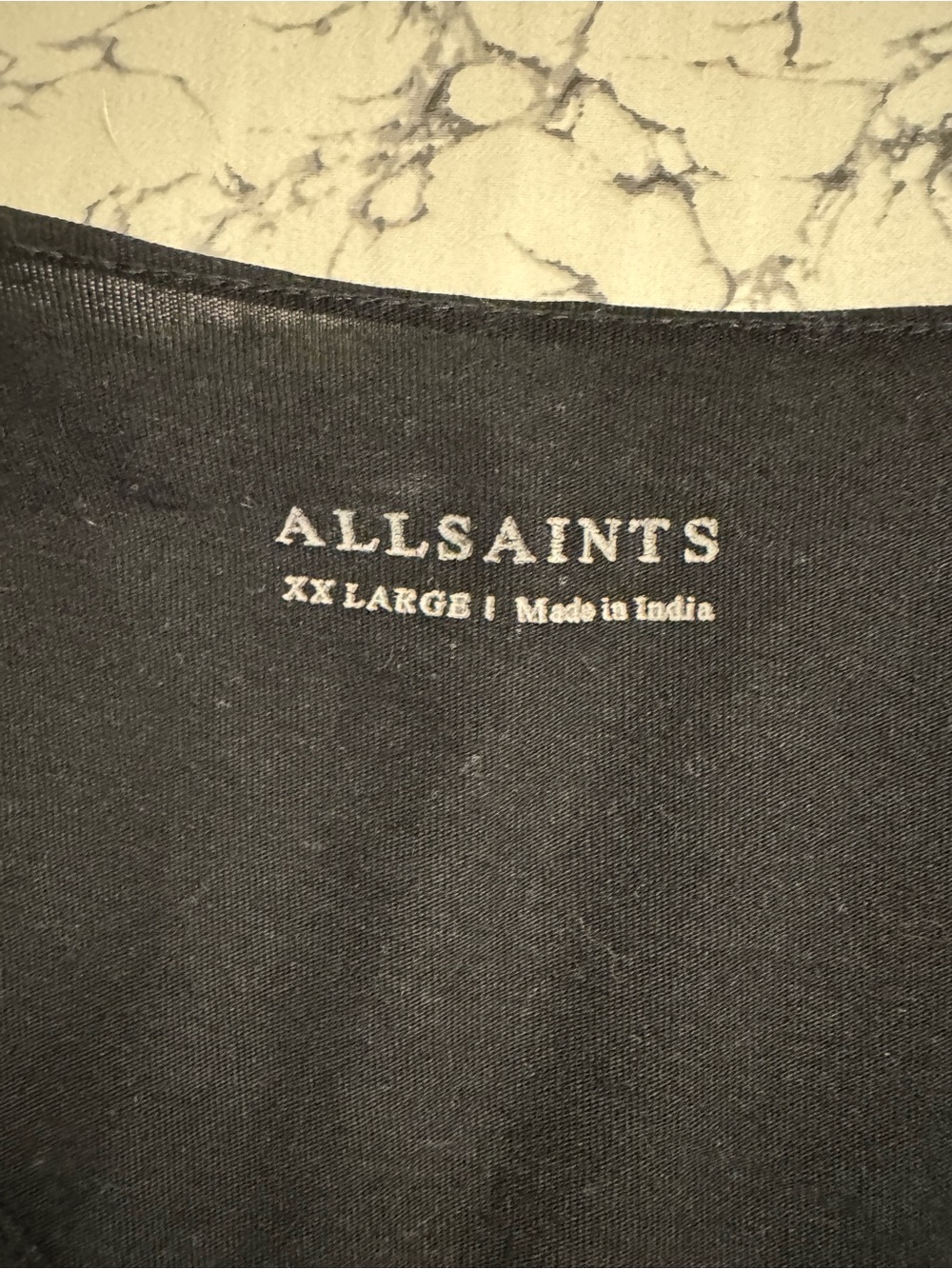 AllSaints Black Short Sleeve Tee